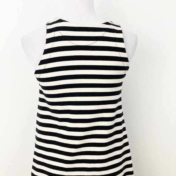 Heel Athens Lab Organic Cotton Giraffe Tank Dress Size S Sharkbite Hem Stripes - Picture 5 of 12